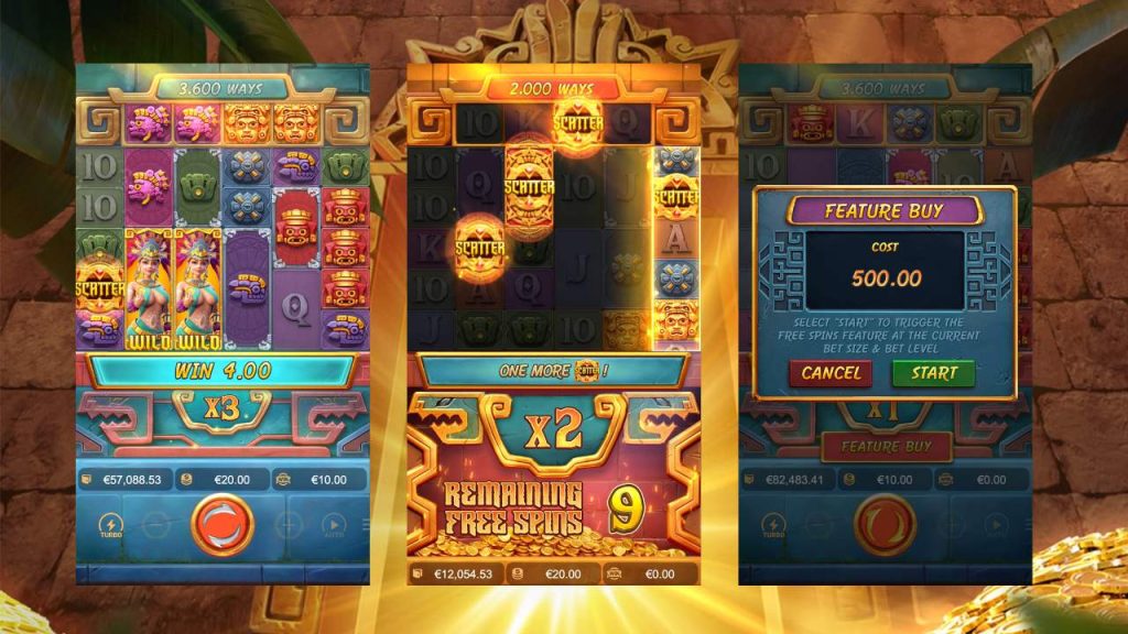 How to play Treasures of Aztec Jackpot